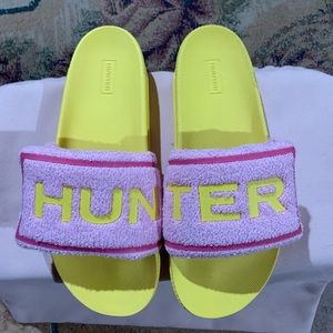 Hunter Women's Terry Towelling Adjustable Slides